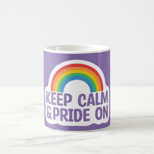 Keep Calm And Pride On Gay Pride Month Coffee Mug