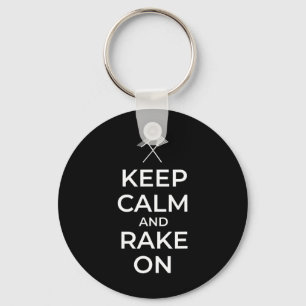 Keep Calm And Rake On Rake America Great Again Key Ring