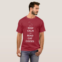 Keep Calm and Read Cat Cosies Men's T-shirt