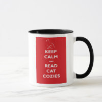 Keep Calm and Read Cat Cosies Two-Tone Mug