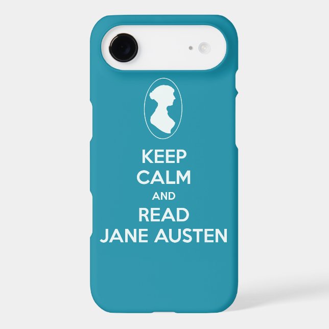 Keep Calm and Read Jane Austen cameo silhouette Case-Mate iPhone Case (Back)