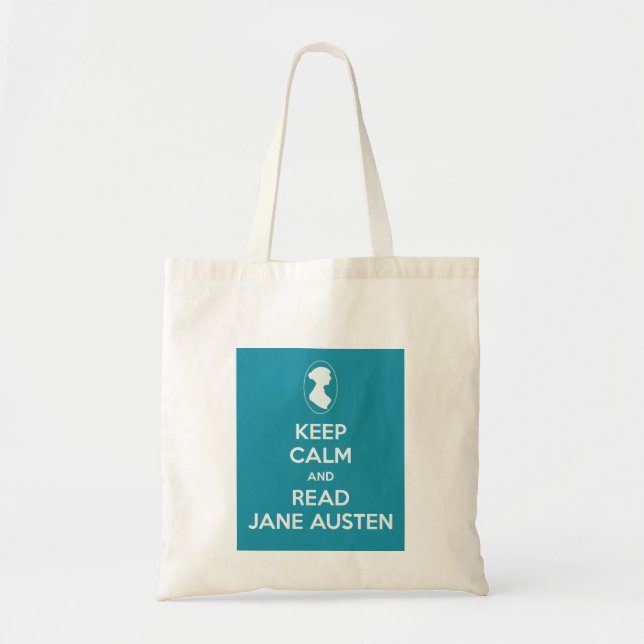 Keep Calm and Read Jane Austen Shopping Bag (Front)