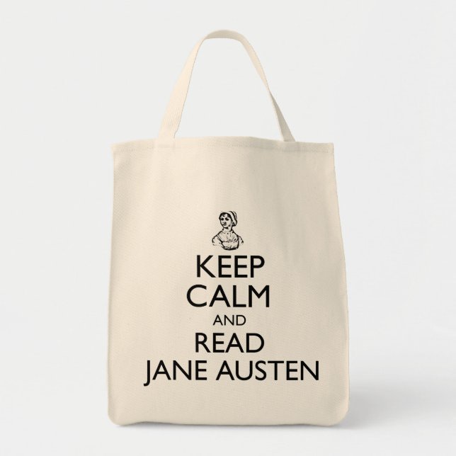 Keep Calm And Read Jane Austen Tote Bag (Front)