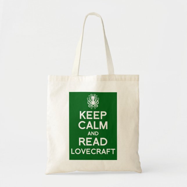 Keep calm and read Lovecraft book bag (Front)