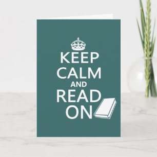 Keep Calm and Read On Card