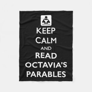 Keep Calm And Read Parables  Fleece Blanket