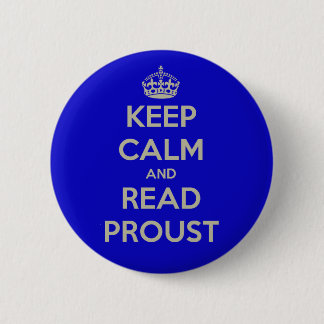 Keep Calm and Read Proust button badge