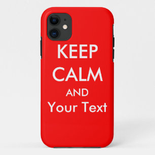 KEEP CALM AND - Red Custom iPhone 5 Case