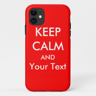 KEEP CALM AND - Red Custom iPhone 5 Case