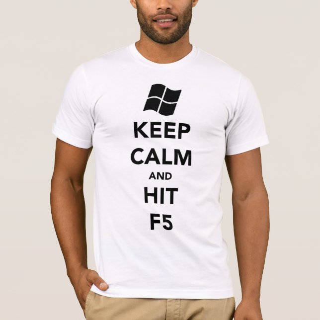 "Keep Calm and Refresh" A.A. Style T-shirt (Front)
