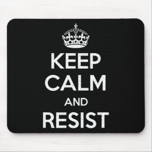 Keep Calm And Resist Impeach Trump Funny Anti Trum Mouse Pad