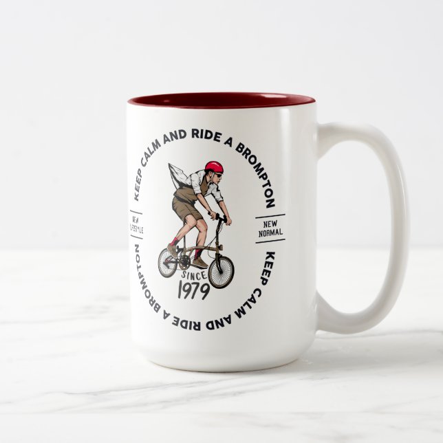 Keep Calm and Ride a Brompton Mug (Right)