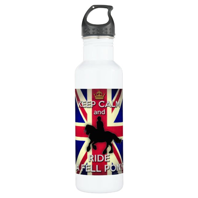 "Keep Calm and Ride a Fell Pony" Liberty Bottle (Front)