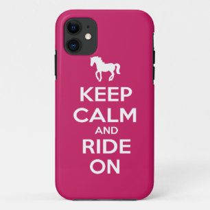 Keep Calm and Ride On iPhone 11 Case