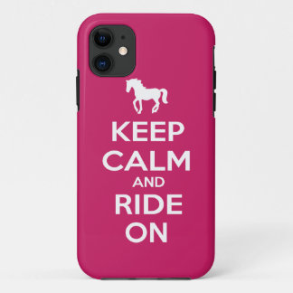 Keep Calm and Ride On iPhone 11 Case