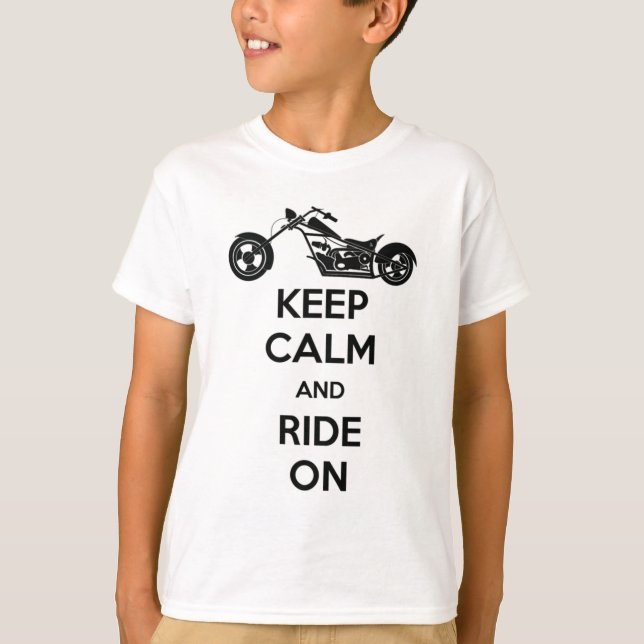 Keep Calm And Ride On T-Shirt (Front)