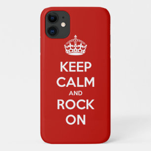 Keep Calm and Rock On iPhone 11 Case