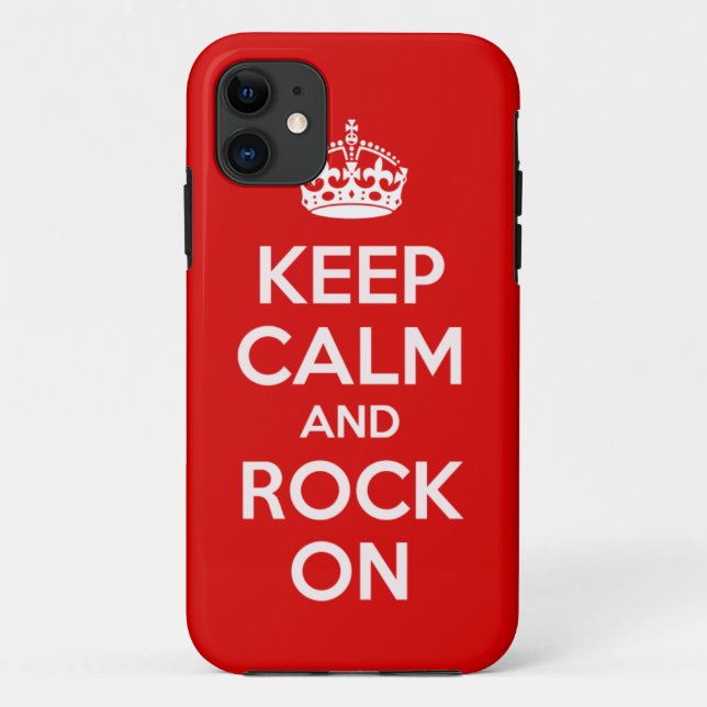 Keep Calm and Rock On iPhone 5 Case Cover (Back)