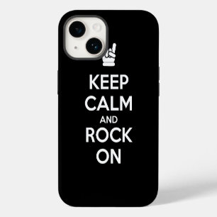 Keep Calm and Rock On iPhone 14 Case