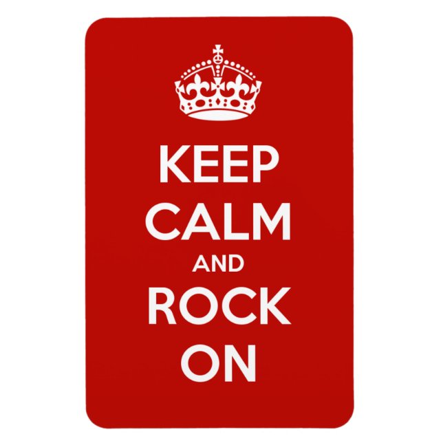 Keep Calm and Rock On Magnet (Vertical)