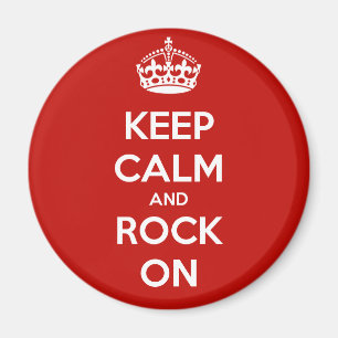 Keep Calm and Rock On Magnet