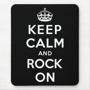 Keep Calm and Rock On Mouse Pad