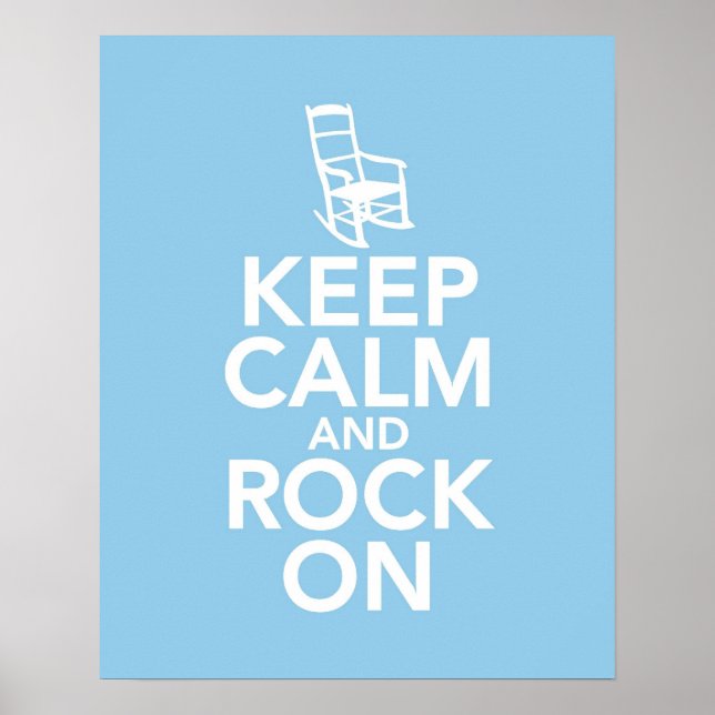 Keep Calm and Rock On Poster (Front)