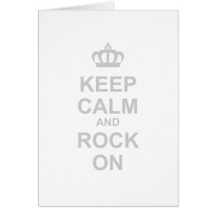 Keep Calm And Rock On - Rocker Emo Punk Goth Music