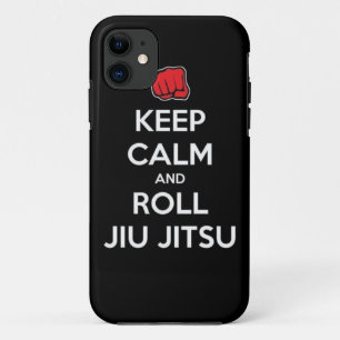 keep calm and roll jiu jitsu iPhone 11 case