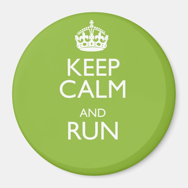 KEEP CALM AND RUN MAGNET (Front)