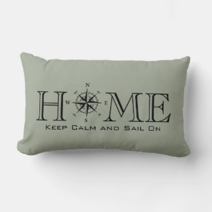 Keep Calm and Sail On Lumbar Cushion