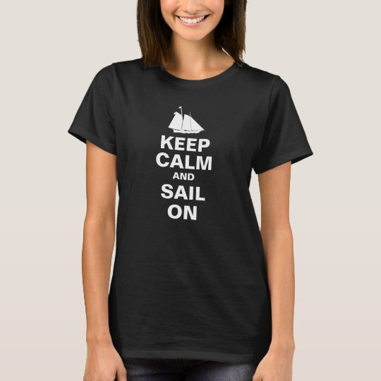 Keep Calm and Sail on Nautical t-shirt