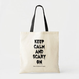 Keep Calm And Scary On   Family Name   Halloween Tote Bag