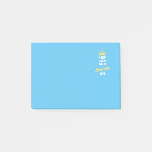 Keep Calm and Scrum on Post-it Post-it Notes (Front)