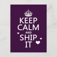Keep Calm and Ship It (hearts) (in any colour)