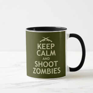 Keep Calm and Shoot Zombies Mug