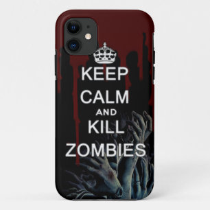 keep calm and shoot zombies phone case