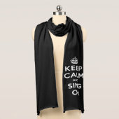 Keep Calm and Sing On Scarf (Front)