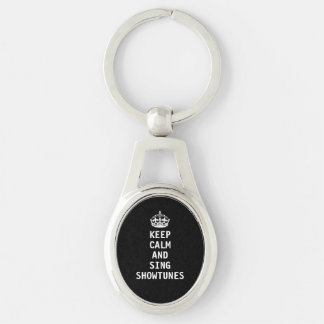 Keep Calm and Sing Showtunes Key Ring
