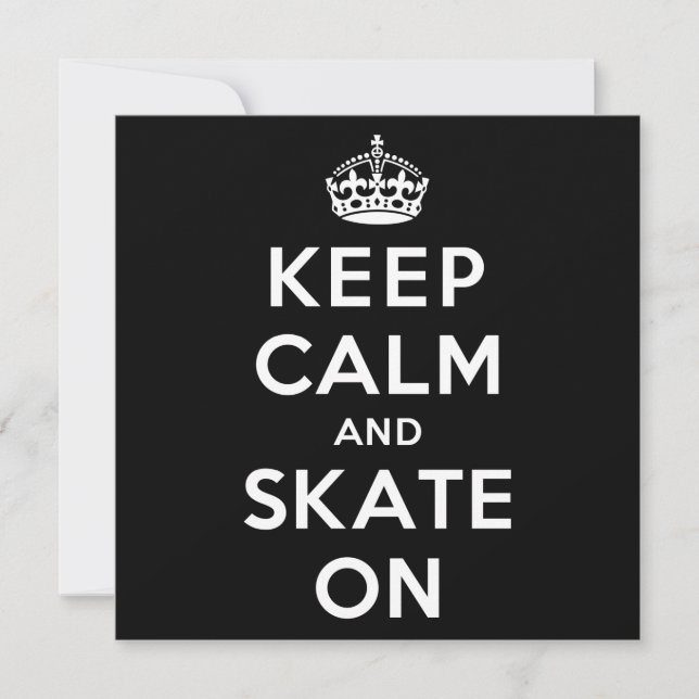 Keep Calm and Skate On (Front)