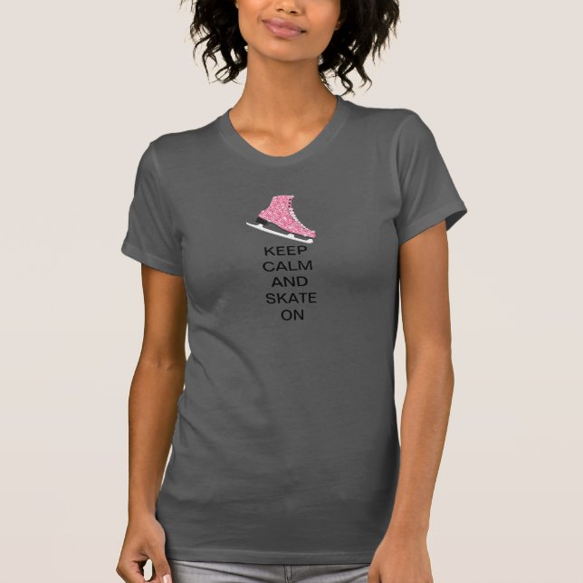 Keep Calm and Skate On t-shirt (Front)