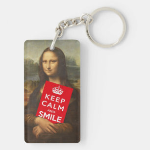 Keep Calm And Smile Key Ring