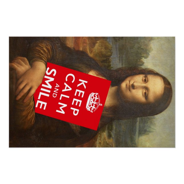 Keep Calm And Smile Poster (Front)