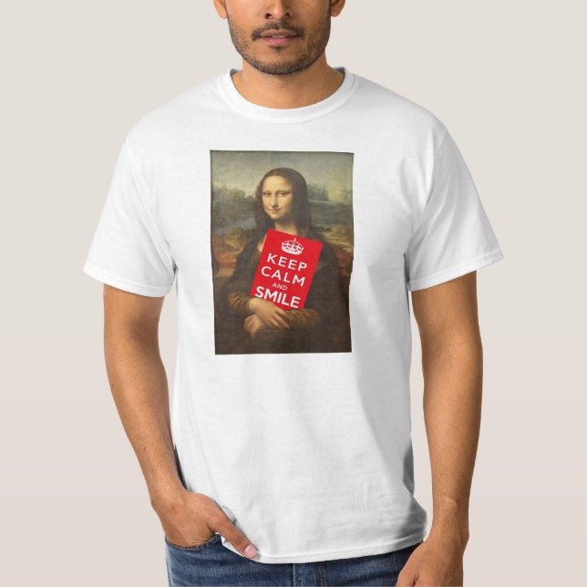Keep Calm And Smile T-Shirt (Front)