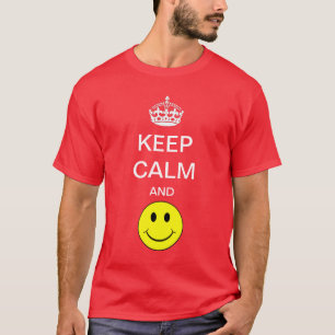 Keep Calm and smile Yellow Shirt