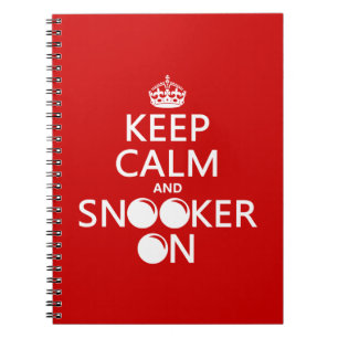 Keep Calm and Snooker On (all colours) Notebook
