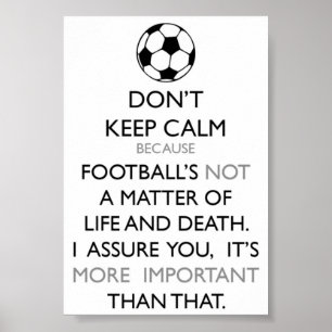 Keep Calm and Soccer Poster