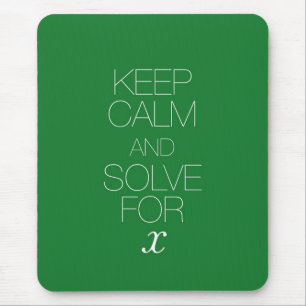 Keep Calm and Solve for X Mouse Pad