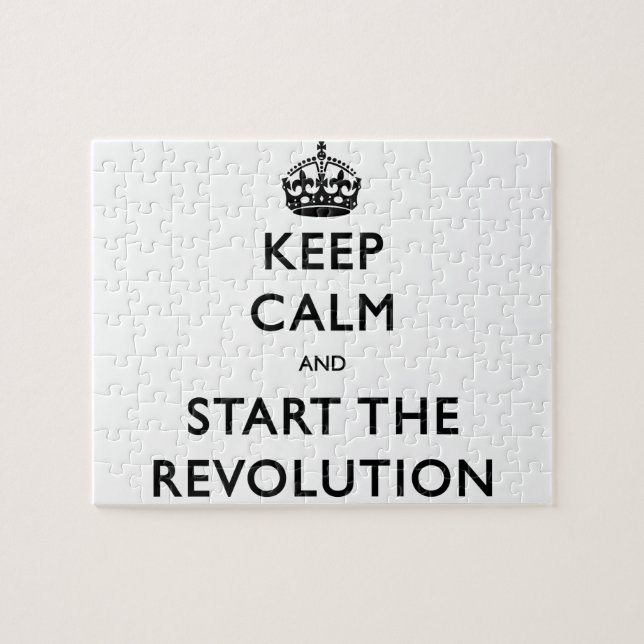 Keep Calm And Start The Revolution Jigsaw Puzzle (Horizontal)