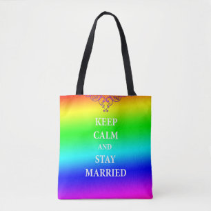 Keep calm and stay married All-Over-Print Tote Bag